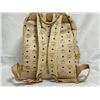 Image 2 : MCM Beige Monogram Visetos Canvas Leather Studs Stark Backpack