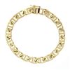 Image 1 : Men's 18k Yellow Gold 7.1mm 7" Large Gucci Mariner Link Chain Bracelet 28.21g