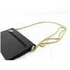 Image 2 : Chanel Black Caviar Leather Timeless CC Logo Wallet on Chain