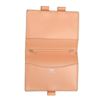 Image 3 : Hermes Peach Leather Mini Agenda Wallet