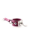 Image 1 : Hermes Collier de Chien Anneau Keychain Studded Leather Purple