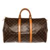 Image 1 : Louis Vuitton Monogram Canvas Leather Keepall 50 cm Duffle Bag Luggage
