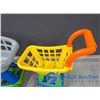 Image 3 : **(2) Plastic Kids Shopping Carts