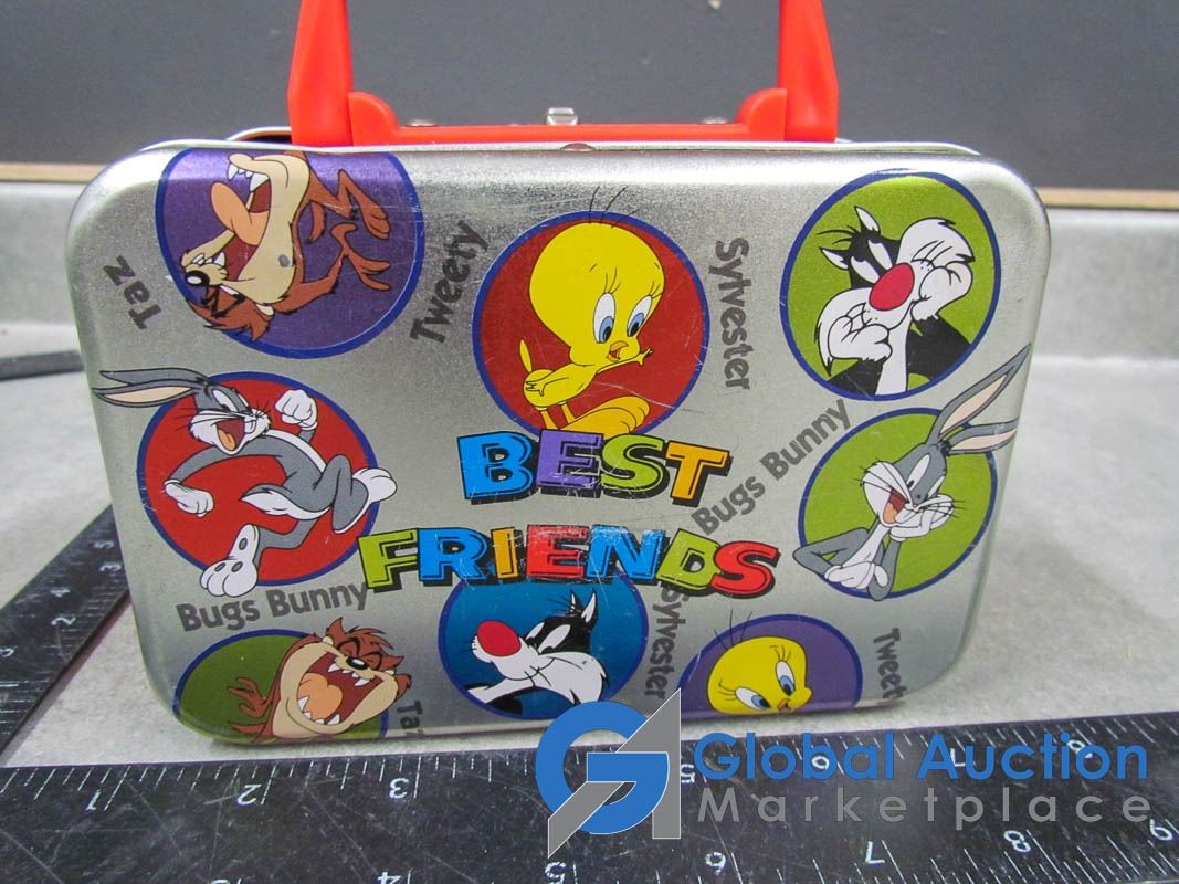 Bugs Bunny and Wonka Tin Lunch Boxes