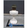 Image 1 : **Aladdin Milk Glass Oil Lamp