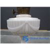 Image 3 : **Aladdin Milk Glass Oil Lamp