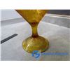 Image 5 : Pedastal Amber Glass Bowl