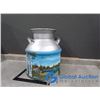 Image 1 : **Heavy Hand Painted Cream Can