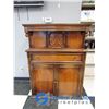 Image 1 : **Ornate Vintage Sideboard w/Drawer & Storage Shelves