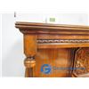 Image 3 : **Ornate Vintage Sideboard w/Drawer & Storage Shelves