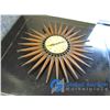 Image 1 : **Vintage Sunburst Wall Clock