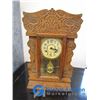 Image 1 : **Vintage Wooden Ornate Wall Clock