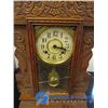 Image 2 : **Vintage Wooden Ornate Wall Clock