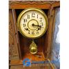 Image 7 : **Vintage Wooden Ornate Wall Clock