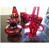 Image 2 : Assorted Ruby Red Glass Items