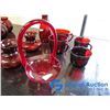Image 3 : Assorted Ruby Red Glass Items
