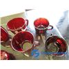 Image 5 : Assorted Ruby Red Glass Items