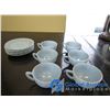 Image 1 : Pyrex Blue Delphite Cups and Saucers