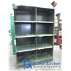 Image 1 : **Dark Green Metal 8-Cubby Storage Unit