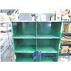 Image 2 : **Green Metal 8-Cubby Storage Unit