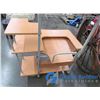 Image 8 : **Computer Desk - Wood Veneer w/Metal Frame
