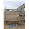 Image 1 : **(1) 80" Chainlink Gate w/Barbed Wire Top
