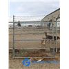 Image 1 : **(1) 80" Chainlink Gate w/Barbed Wire Top