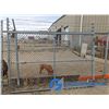 Image 1 : **(2) 105" Chainlink Gates w/Barbed Wire Tops - BID PRICE PER GATE, TIMES 2