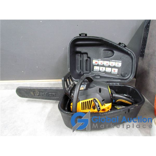 Poulan Gas Powered Chain Saw w/Case