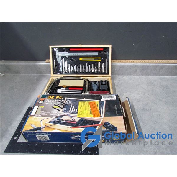 32pc Hobbie Tool Set in Wooden Case