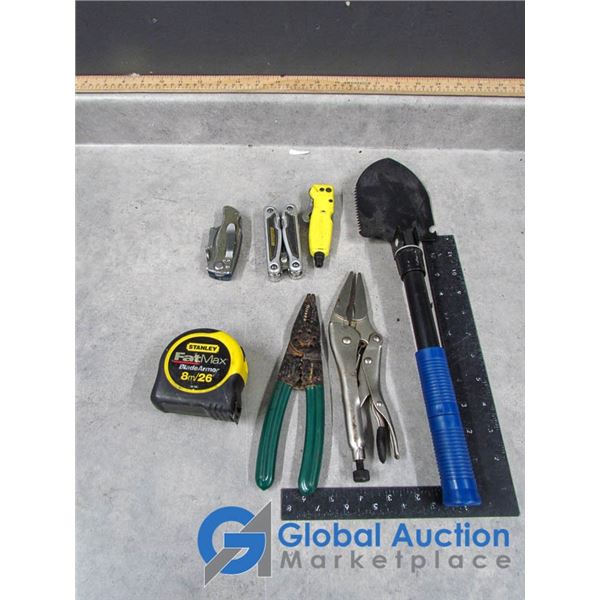 Tools, Tape Measure, Utility Knives, etc