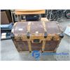 Image 1 : **Vintage Large Wooden Trunk