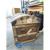 Image 3 : **Vintage Large Wooden Trunk