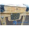 Image 6 : **Vintage Large Wooden Trunk