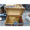 Image 7 : **Vintage Large Wooden Trunk