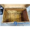 Image 8 : **Vintage Large Wooden Trunk