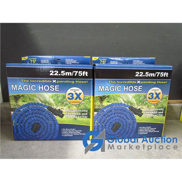 (2) New Green Magic Hose 75ft - BID PRICE X2