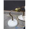Image 2 : Vintage White Glass Lamps