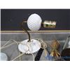 Image 4 : Vintage White Glass Lamps