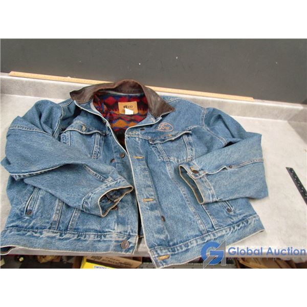 International Denim Jacket With Embroidered Ford Logo