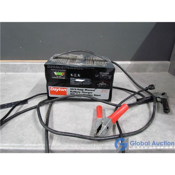 Dayton 30/2 Amp Manual Battery Charger