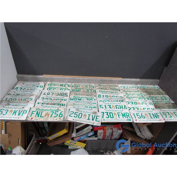 (48) 1990's-2000's Saskatchewan License Plates