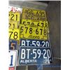 Image 2 : (22) Assorted Vintage Alberta, Ontario and Quebec license Plates