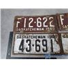 Image 2 : (4) Saskatchewan License Plates From The 1940s