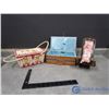 Image 1 : Wicker Sewing Baskets and Pin Cushion