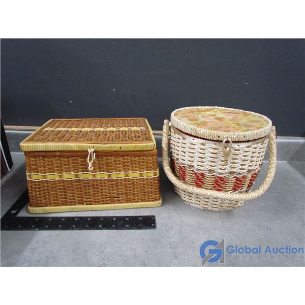 Wicker Sewing Baskets