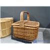 Image 4 : **Wicker Picnic Basket With Apple Tub