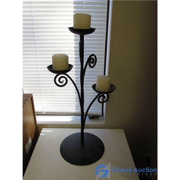 **Metal 3-Tier Candle Holder