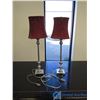 Image 1 : **(2) Tall Side Table Lamps