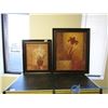 Image 1 : **(2) Framed Orchic and Lily Print by Vivian Flasch